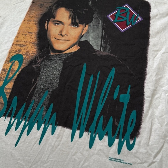 Vintage 90s Bryan White Graphic Band Tour T Shirt Single Stitch - Picture 2 of 7